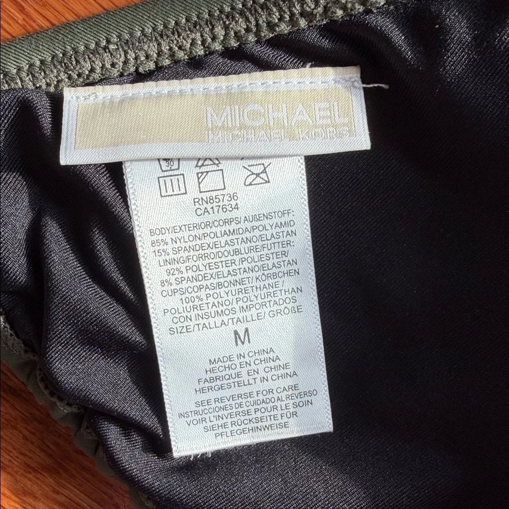 Michael Kors Dark Green Bikini Set - Picture 3 of 5